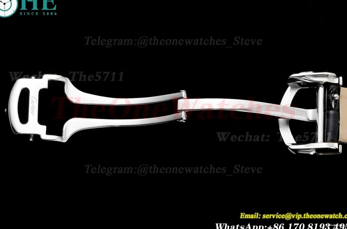 Cartier 30mm AF Dial Ladies Quartz De RG LE White Black Pasha 0303